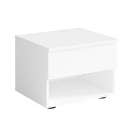 Meublorama MK-FINO-F1-W10200/W10200-23-B*1C/23KG comodino 1 cassetto/cassetti Bianco