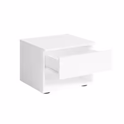 Meublorama MK-FINO-F1-W10200/W10200-23-B*1C/23KG comodino 1 cassetto/cassetti Bianco - Vista aggiuntiva 2