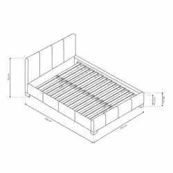 Meublorama DS-RU-ROMA-89514-2*2C/34KG letto - Vista aggiuntiva 3