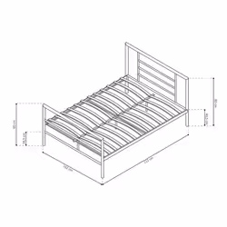 Meublorama RU-SANDRO-89416*2C/15KG letto - Vista aggiuntiva 3