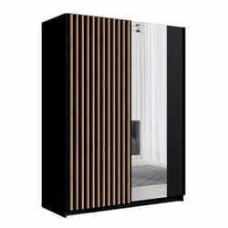 Meublorama MK-DALIA-D5-U12001_R20315-III10-B*3C/134KG armadio/guardaroba per camera da letto 4 ripiani 2 porta/porte