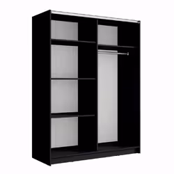 Meublorama MK-DALIA-D5-U12001_R20315-III10-B*3C/134KG armadio/guardaroba per camera da letto 4 ripiani 2 porta/porte - Vista aggiuntiva 2