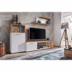 Meublorama DS-AM-MAZE-WWT MZ1*2C/53KG supporto TV e sistema audio 2 ripiani - Vista aggiuntiva 2