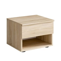 Meublorama MK-FINO-F1-R20128/R20128-23-B*1C/23KG comodino 1 cassetto/cassetti Marrone