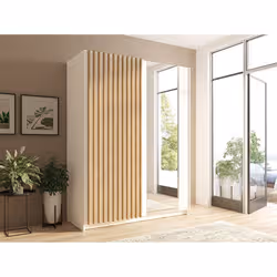 Meublorama MK-DALIA-D5-W10200_R20315-III10-B-*3C/124KG armadio/guardaroba per camera da letto 4 ripiani 2 porta/porte - Vista aggiuntiva 3