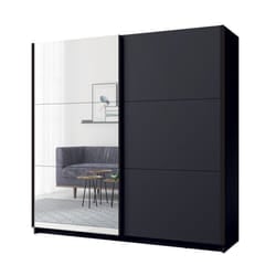 Meublorama DS-MK-ARSALA11-III-GRAPHITE*5C/157KG armadio/guardaroba per camera da letto 4 ripiani 2 porta/porte