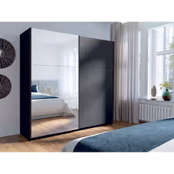 Meublorama DS-MK-ARSALA11-III-GRAPHITE*5C/157KG armadio/guardaroba per camera da letto 4 ripiani 2 porta/porte - Vista aggiuntiva 3