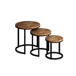 Meublorama RU-PLANO-3275-1*1C/10KG tavolino da caffè, comodino e consolle da soggiorno Forma rotonda