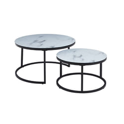 Meublorama RU-BOSTON-3055-4*1C/24KG tavolino da caffè, comodino e consolle da soggiorno Forma rotonda