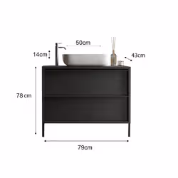 Meublorama MI-STEEL-438986-T79*2C/38KG arredo bagno - Vista aggiuntiva 3