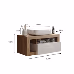 Meublorama MI-HAMBURG-439030K-S92*2C/38KG arredo bagno - Vista aggiuntiva 4