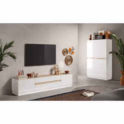 Meublorama MI-FANTASY-209010-02K*1C/42KG supporto TV e sistema audio 2 cassetto/cassetti - Vista aggiuntiva 2