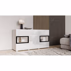 Meublorama HA-BAROS-2497BM26*2C/43KG credenza per soggiorno 2 porta/porte - Vista aggiuntiva 2