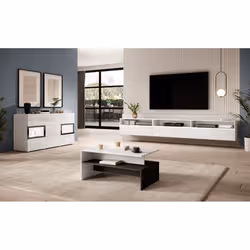 Meublorama HA-BAROS-2497BM26*2C/43KG credenza per soggiorno 2 porta/porte - Vista aggiuntiva 6