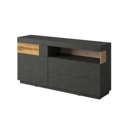 Meublorama DS-HA-SILKE-241NGY47*3C/69KG credenza per soggiorno 1 porta/porte