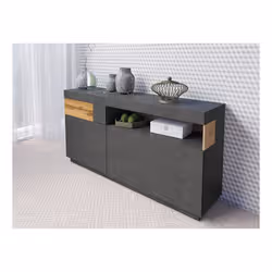 Meublorama DS-HA-SILKE-241NGY47*3C/69KG credenza per soggiorno 1 porta/porte - Vista aggiuntiva 3
