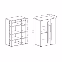 Meublorama HA-TULSA-2497FJ42*2C/61KG credenza per soggiorno 2 porta/porte - Vista aggiuntiva 3