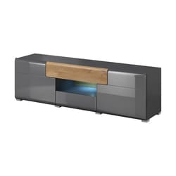 Meublorama HA-TOLEDO-24JKDW41*2C/45KG supporto TV e sistema audio 2 cassetto/cassetti 2 ripiani