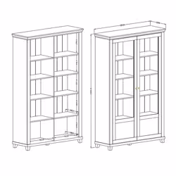 Meublorama DS-HA-EVORA-24ZRJU13*3C/130KG credenza per soggiorno 2 porta/porte - Vista aggiuntiva 2