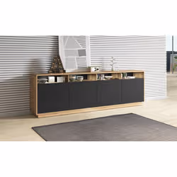 Meublorama HA-ASTON-24TWLH25-*2C/86KG credenza per soggiorno 4 porta/porte - Vista aggiuntiva 4