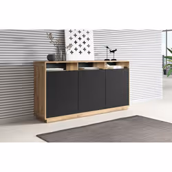 Meublorama HA-ASTON-24TWLH26*2C/86KG credenza per soggiorno 3 porta/porte - Vista aggiuntiva 5