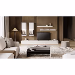 Meublorama HA-BAROS-2497BM10*3C/75KG supporto TV e sistema audio 6 ripiani - Vista aggiuntiva 4