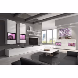 Meublorama HA-BAROS-2497BM10*3C/75KG supporto TV e sistema audio 6 ripiani - Vista aggiuntiva 5