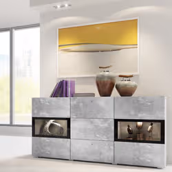 Meublorama HA-BAROS-24O1BM26*2C/43KG credenza per soggiorno 2 porta/porte - Vista aggiuntiva 5