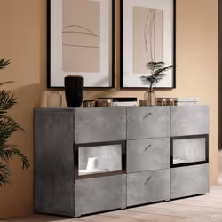 Meublorama HA-BAROS-24O1BM26*2C/43KG credenza per soggiorno 2 porta/porte - Vista aggiuntiva 6