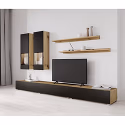 Meublorama HA-BAROS-24RCBM10*3C/75KG supporto TV e sistema audio 6 ripiani - Vista aggiuntiva 2
