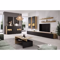 Meublorama HA-BAROS-24RCBM10*3C/75KG supporto TV e sistema audio 6 ripiani - Vista aggiuntiva 5