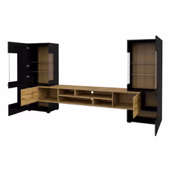 Meublorama DS-HA-COBY-24WNMB10*3C/116KG supporto TV e sistema audio 6 ripiani - Vista aggiuntiva 4