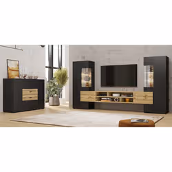 Meublorama DS-HA-COBY-24WNMB10*3C/116KG supporto TV e sistema audio 6 ripiani - Vista aggiuntiva 5