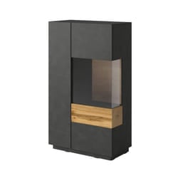 Meublorama HA-SILKE-241NGY44*2C/48KG credenza per soggiorno 2 porta/porte