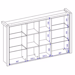 Meublorama DS-HA-AKTIV-24TWLK04*2C/69KG credenza per soggiorno 2 porta/porte - Vista aggiuntiva 2
