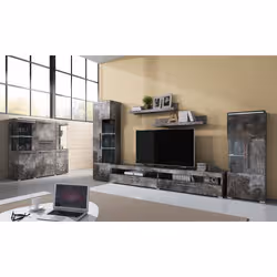 Meublorama HA-INDIA-24B0DE46*2C/80KG credenza per soggiorno 4 porta/porte - Vista aggiuntiva 3