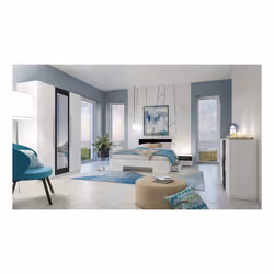 Meublorama DS-HA-VERA-BLANC-NOYE-2297DH51*3C/83KG letto - Vista aggiuntiva 2