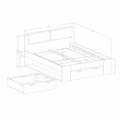 Meublorama DS-HA-GALAXY-24ZBEA50*3C/116KG letto - Vista aggiuntiva 5