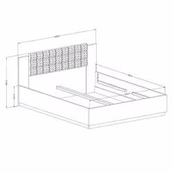 Meublorama HA-SIGMA-24FWLI31*2C/72KG letto - Vista aggiuntiva 4