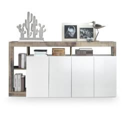 Meublorama MI-HAMBURG-209030-08P*2C/61KG credenza per soggiorno 4 porta/porte
