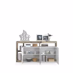 Meublorama MI-HAMBURG-209030-08P*2C/61KG credenza per soggiorno 4 porta/porte - Vista aggiuntiva 2