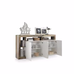 Meublorama MI-HAMBURG-209030-08P*2C/61KG credenza per soggiorno 4 porta/porte - Vista aggiuntiva 3