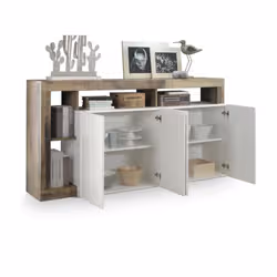 Meublorama MI-HAMBURG-209030-08P*2C/61KG credenza per soggiorno 4 porta/porte - Vista aggiuntiva 5