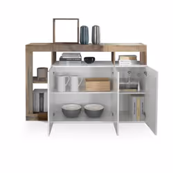 Meublorama MI-HAMBURG-209030-05P*2C/49KG credenza per soggiorno 3 porta/porte - Vista aggiuntiva 3