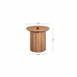 Meublorama RU-LAGOS-3110-1*2C/11KG tavolino da caffè, comodino e consolle da soggiorno Forma rotonda - Vista aggiuntiva 3
