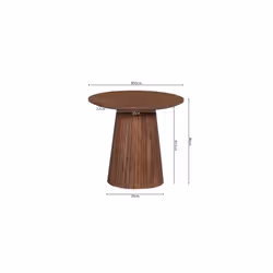 Meublorama RU-MIGUEL-3311-1*2C/8KG tavolino da caffè, comodino e consolle da soggiorno Forma rotonda - Vista aggiuntiva 3