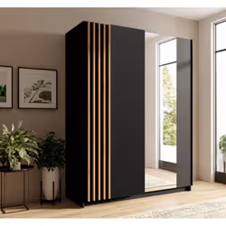 Meublorama MK-BAYADERO-BD-U12001_R20315-10III-B*3C/124KG armadio/guardaroba per camera da letto 4 ripiani 2 porta/porte - Vista aggiuntiva 4