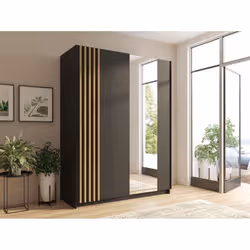 Meublorama MK-BAYADERO-BD-U12001_R20315-12III-B*3C/156KG armadio/guardaroba per camera da letto 4 ripiani 2 porta/porte - Vista aggiuntiva 2