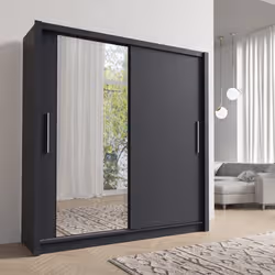 Meublorama MK-BAKU-B4-U12257_U12257-10-B*4C/170KG armadio/guardaroba per camera da letto 5 ripiani 2 porta/porte - Vista aggiuntiva 2