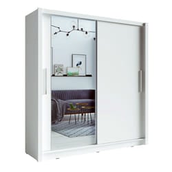 Meublorama MK-BAKU-B4-W10200_W10200-12-B*4C/176KG armadio/guardaroba per camera da letto 5 ripiani 2 porta/porte